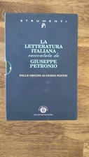 Giuseppe Petronio. La Letteratura Italiana. Mondadori. Cofanetto  Come Nuovo.