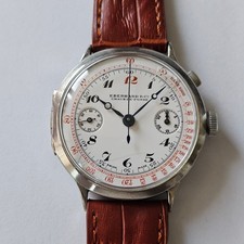 EBERHARD-CRONO-MONOPULSANTE-RUOTA A COLONNE-CASSA A CERNIERE-OVERSIZE-40 MM-RARO