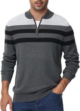 Maglione uomo in cotone grigio