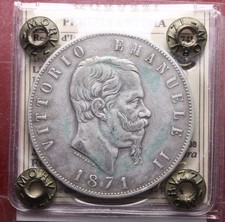 NL* VEII SCUDO 5 Lire ARGENTO