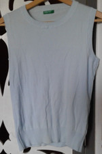 Gilet Donna Cotone Celeste Benetton tg. M
