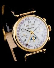 Cronografo Rochat Valjoux 88 (Valjoux 72 + Calendario e Fasi Luna) Oro 18k 1984