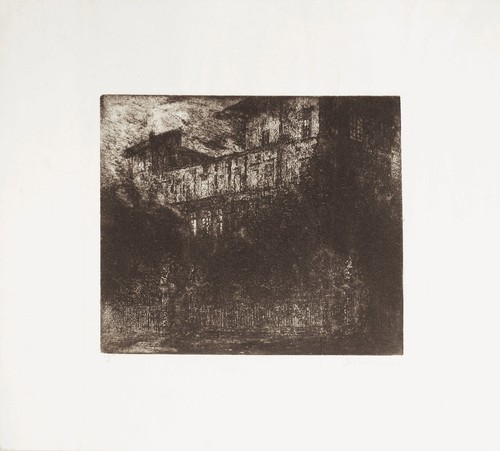 Paesaggio incisione - paesaggio,