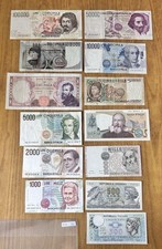 LOTTO 13 BANCONOTE LIRE 100000