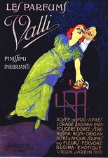 PUBBLICITA' 1920 PROFUMI VALLI VERMONDO MILANO FRAGRANZE INEBRIANTI LIBERTY RARA