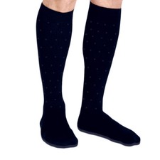 12 24 O 36 PAIA CALZINI LUNGHI UOMO COTONE DI COLORE NERO / ROMBI O RIGHE