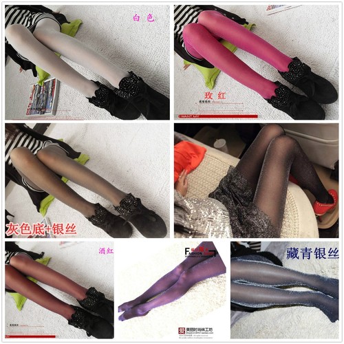 Collant calze donna - collant, argentato