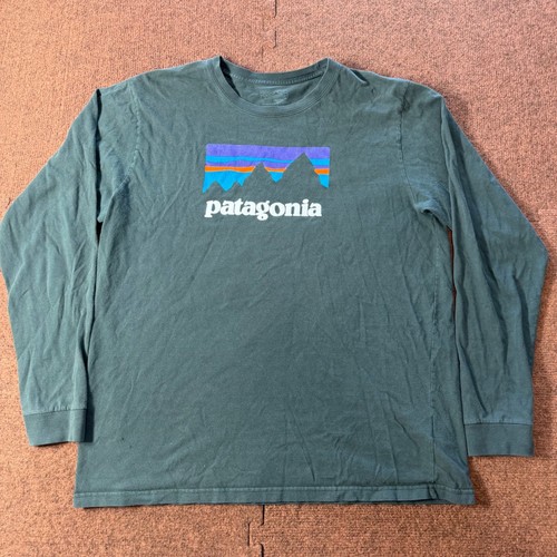 Shirt uomo patagonia logo - t-shirt,
