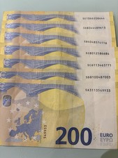 Banconota Da 200 Euro Seconda Serie Mario Draghi Condizioni GRADO B Pezzi POCHI