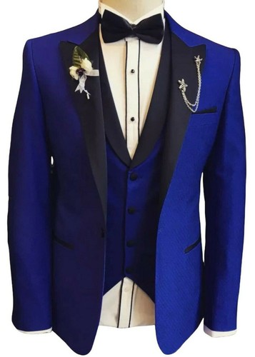 Royal blu pezzi smoking - 5,