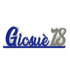 Decorazione nome Scritta numero Polistirolo glitter compleanno nascita comunione