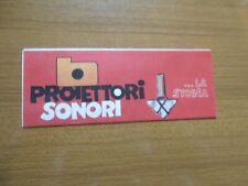 PROIETTORE SONORO BENCINI CINETON VOLANTINO ANIMATO STORIA CINEPRESA CAMERA 