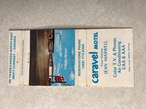 Be536 matchbook cover caravel - be536,