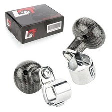 2x pomello volante pomello di comando pomello volante ausilio sterzo 360° pomello carbonio per Peugeot