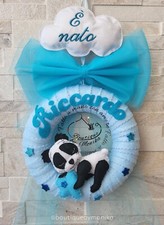 Fiocco nascita ghirlanda