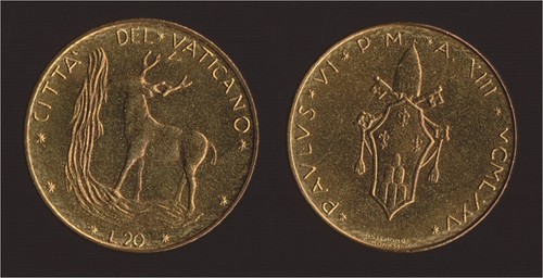 Vaticano lire 1975 paolo - lire,