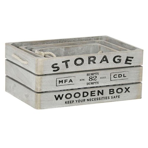 Set cassette in legno - 3,