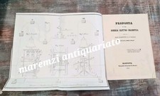 LIBRO ANTICO MANTOVA INVENZIONE OROLOGIO ELETTRICO ARCH. TOSELLI 1854