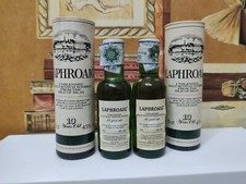 1x Mignon Whisky Laphroaig 10 Years Unblended Cinzano 5cl 43%  con Box 