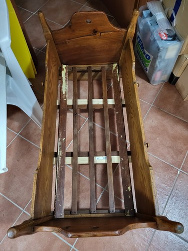 Culla antica legno - legno, in