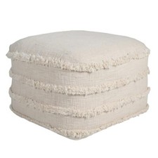 18 Cream Cotton Tufted Stripe