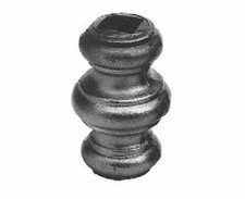 BORCHIA DECORAZIONE IN FERRO BATTUTO FORO QUADRO 12,5 mm STAMPATE A CALDO