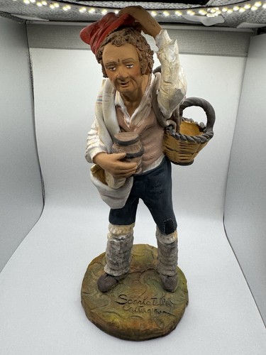 Statua uomo terracotta fine - statua,