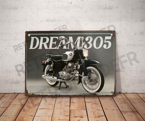 Plaque métal vintage honda