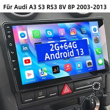 Per Audi A3 8P 2003-2013 S3 RS3 Autoradio 64G Android 13 WIFI Carplay GPS Camera