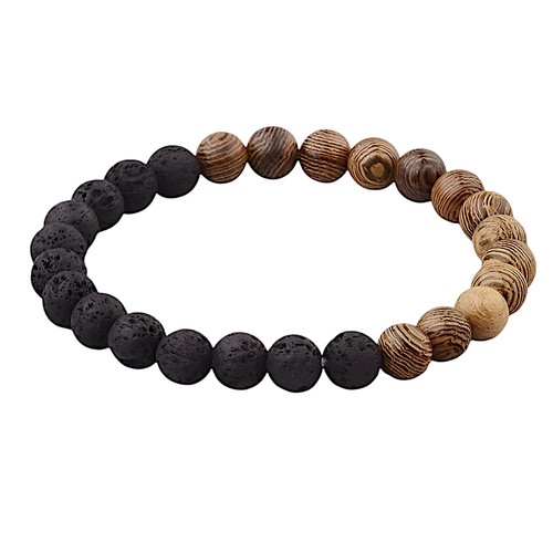 Bracciale nero pietra - bracciale,