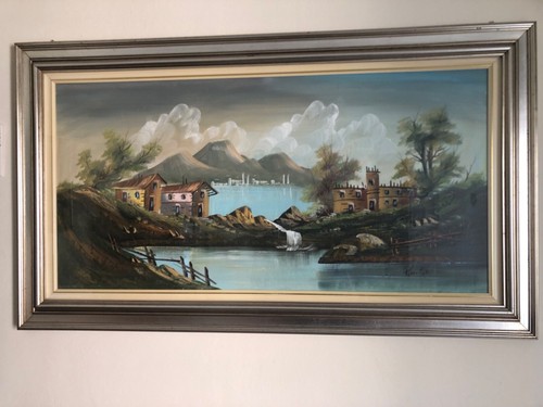 Dipinto olio tela antonio - olio, su