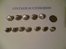 BOTTONI METALLO SET GIACCA 2 MISURE COLOR ARGENTO SATINATO 1,5 - 1,8 CM VINTAGE