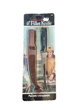 Normark Presentazione Coltello Filetto 6" Fiskers Fodero Pelle Nuovo con scatola Vintage Finlandia