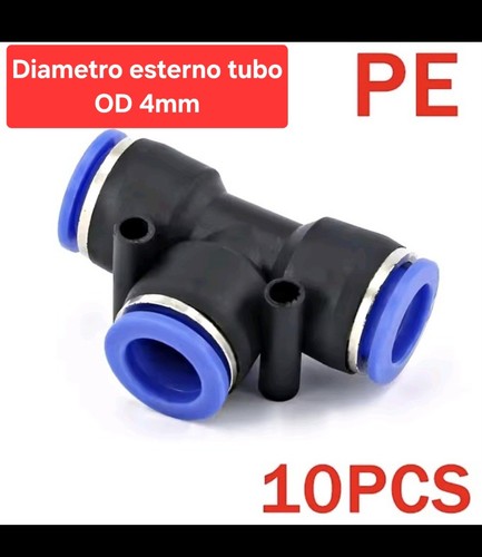 Raccordi tubo 4mm aria - 10,