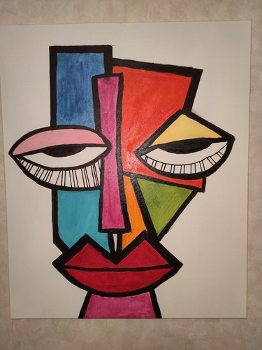 Quadro moderno dipinto mano - quadro,