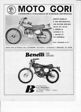 advertising Pubblicità MOTO GORI /BENELLI 125 1974  MOTOITALIANE ENDURO  EPOCA