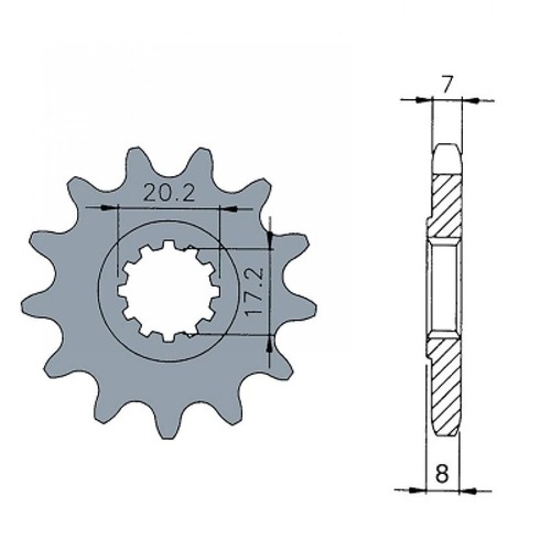 260432 pignone am6 denti - pignone, 14