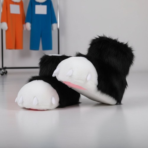 Stivale fursuit peloso morbido - peloso,