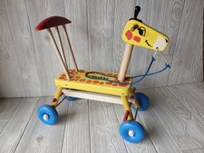 Giraffa in legno vintage