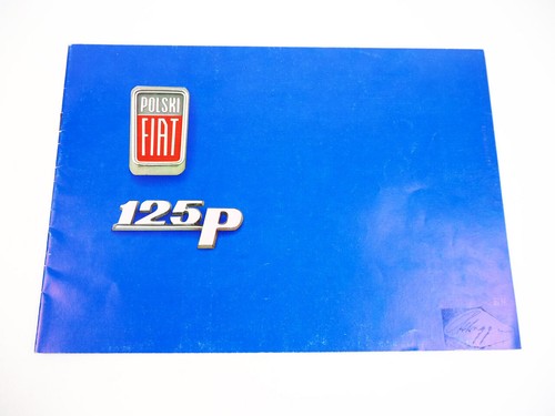 Polski fiat 125p depliant - polski, auto