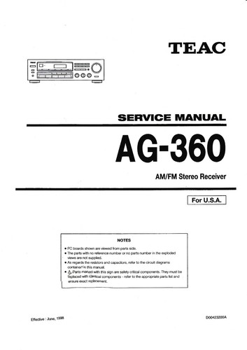 Manuale servizio - manuale,