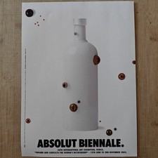 Absolut Vodka Biennale Venezia 2003 Vintage Pubblicità Annuncio Pubblicità Advert