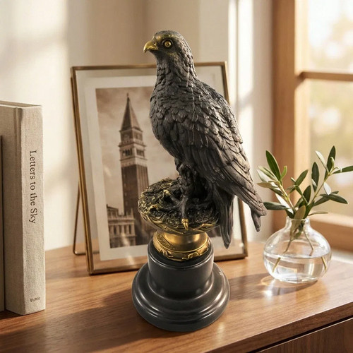 Statua aquila bronzo con - statua,