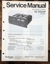 Technics SE-9600 Amplificatore