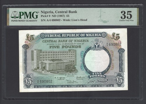 Nigeria sterline - nigeria, (1967)