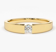 Anello a fascia solitario con