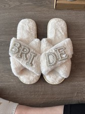 Pantofole da sposa bianche