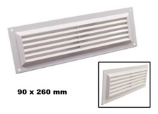 GRIGLIA DI VENTILAZIONE AREAZIONE DA ESTERNO IN PLASTICA RETTANGOLARE CM 9 X 26 