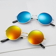 Occhiali da sole per bambini bambino tondi vintage retrò Unisex Sunglasses
