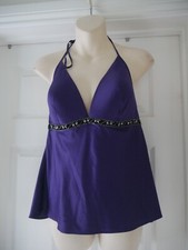 Purple Satin Top Ann Summers